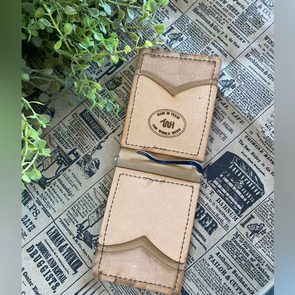 NWT The Whole Herd Fat Stacks Leather Hunting Turkey Wallet